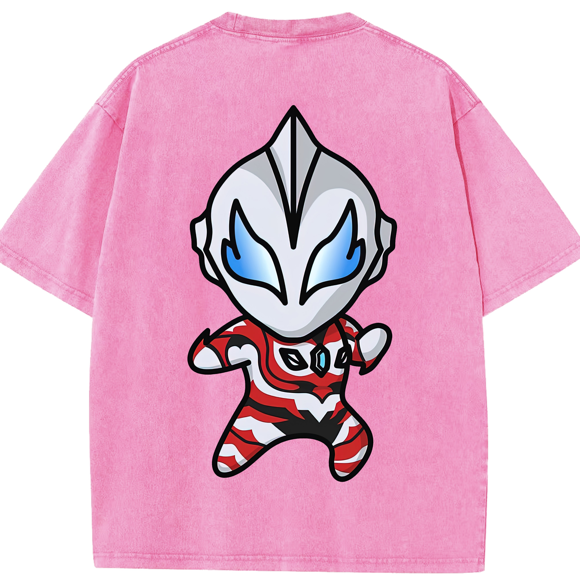 （画像用） ウルトラマン Ultraman 綿100% ヴィンテージ風 半袖Tシャツ（背面プリント）